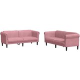 vidaXL 2-dijelni set sofa ružičasti baršunasti | shoptok.hr