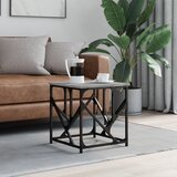 vidaXL Stolić za kavu siva boja hrasta 45x45x47 5 cm konstruirano drvo Cijene