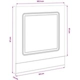  Ploča za perilicu posuđa Kalmar 60x1,5x57 cm konstruirano drvo | shoptok.hr