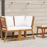  Modularna kutna sofa s krem jastucima masivno bagremovo drvo | shoptok.hr