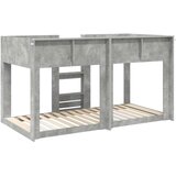  Postelja na vzkraj za otroke Betonsko siva 90 x 190 cm, (5000137008) | Shoptok.si