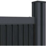  Ograjni panel siv 1564x186 cm WPC | Shoptok.si