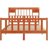 Krevet s regalom za knjige bez madraca 150x200 cm od borovine | shoptok.hr