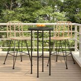 vidaXL barski stolci 2 kom 45 x 56 x 103,5 cm od pe ratana i čelika | shoptok.hr
