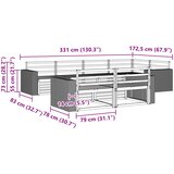  Set vanjskih sofa 7 kom. Prirodna | shoptok.hr