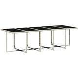 vidaXL 11-dijelni vrtni blagovaonski set s jastucima svijetlosivi | shoptok.hr