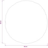  Presvlaka za jastuk 2 pcs HEERLEN Sivosmeđa Ø 60 cm Kord | shoptok.hr
