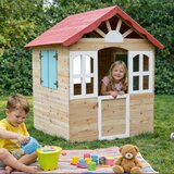 Kinder Home Dečija drvena kućica za igru na otvorenom - za dvorište i baštu, 115×102×129 cm | Eponuda.com