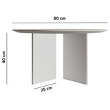 Hanah home Club sto Leo 42, 80x42x80 cm, Bijeli | Eponuda.ba
