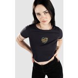 Santa Cruz Heart Wreath Mini Front T-shirt black wash | Shoptok.si