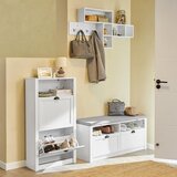SoBuy predsoba za čevlje v beli barvi v skandinavskem slogu, (20814917) | Shoptok.si