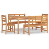  5-dijelni vrtni blagovaonski set od masivne tikovine | shoptok.hr
