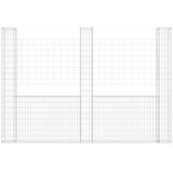  Gabionska košara U-oblika s 3 stupa 260 x 20 x 200 cm željezna | Eponuda.ba
