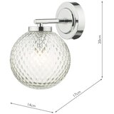  Där Lighting WAY0750 - Zidna lampa za kupatilo WAYNE 1xG9/3W/230V IP44 hrom | Eponuda.com