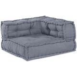  4-sjedalni modularni pouf sofa konvertibilna siva tkanina | shoptok.hr