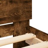 vidaXL Okvir kreveta s uzglavljem boja dimljenog hrasta 160x200 cm | shoptok.hr