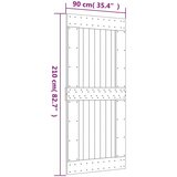  Klizna vrata s priborom za montažu 90 x 210 cm masivna borovina | shoptok.hr