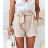 UR/CEO Beige floral women's shorts Emi | shoptok.hr