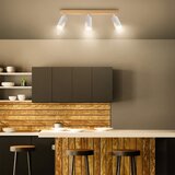  Brilagi - Spot svetiljka SELE 3xGU10/30W/230V bela/dekor hrasta | Eponuda.com
