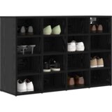 vidaXL ormar za cipele crni hrast 52.5 x 30 x 50 cm konstruirano drvo | shoptok.hr