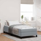 vidaXL Krevet s opruga kutije Ostalo Svjetlosiva 90 x 200 cm tkanina | shoptok.hr
