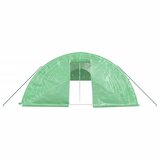 Staklenik s čeličnim okvirom zeleni 120 m² 24 x 5 x 2,3 m | shoptok.hr
