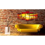  Slika - Giraffes on the background with sunset 100x50 | shoptok.hr