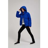 Marisse Short Quilted Jacket With Hood, Dark Blue Cijene