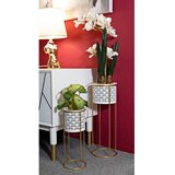 Mauro Ferretti Kovinska stojala za cvetlične lonce v kompletu 2 ks ø 17 cm (višina 46 cm) Whity – | Shoptok.si