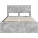  Konstrukcija postelje z vzglavjem Betonsko siva 135 x 190 cm, (5000103645) | Shoptok.si