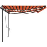  Automatska tenda sa senzorom LED 6 x 3 m narančasto-smeđa | shoptok.hr