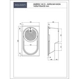 AQUAART kada ambra 140 ugradbena sjedeća akrilna 1400x700x400 | shoptok.hr