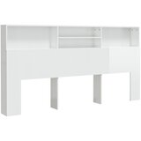 The Living Store Vzglavna omarica visok sijaj bela 200x19x103,5 cm - Vzglavna Omarica, (21418944) | Shoptok.si