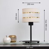  LED stona lampa HELEN 1xE27/15W/230V krem/crna/zlatna | Eponuda.com