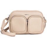 Shelvt Beige small handbag with pockets Cene