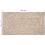  Tepisi za područja Prirodna i bijela 60 x 110 cm Juta | shoptok.hr