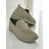 Resti Hypatia Verde Women's Fabric Slip-On Moccasins with Flat Sole | Shoptok.si