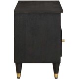 TV ormar s ladicama Crna 100 x 33 x 46 cm Čvrsto drvo manga | shoptok.hr