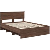  Okvir za krevet s uzglavljem Smeđi hrast 150 x 200 cm - Smeđi hrast 150 x 200 cm | shoptok.hr