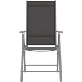 vidaXL 7-dijelni vrtni blagovaonski set aluminijski srebrno-crni | shoptok.hr