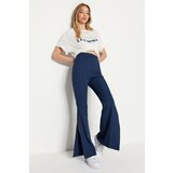Trendyol pants - Navy blue - Bootcut Cene