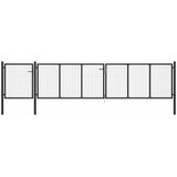  Vrtna vrata čelična 500 x 100 cm antracit | shoptok.hr