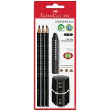 Faber-Castell Set Faber-Castell Grip B, črn Cene