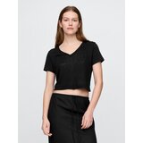 GAP Linen crop t-shirt - Women's | shoptok.hr