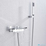  Elegantna crna armatura za kad | Pipa s slapom EYN ZP1920<span> - </span>Krom | shoptok.hr
