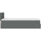vidaXL Otomanski okvir kreveta s madraca tamnosivi 90x190cm tkanine | shoptok.hr