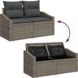  Vrtna sedežna garnitura z blazino s shranjevanjem 8 pcs Siva, (5000134842) | Shoptok.si