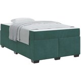  Posteljni okvir z vzmetnico Temno zelena 120 x 190 cm Žamet | Shoptok.si