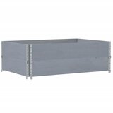  Okviri za palete 2 kom sivi 120 x 80 cm od masivne borovine | Eponuda.ba