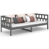  Dnevna postelja siva trdna borovina 80x200 cm, (20684759) | Shoptok.si